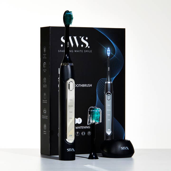 Sparkling White Smile - Wholesale Toothbrush - LED Sonic Electric Toothbrush in Black7