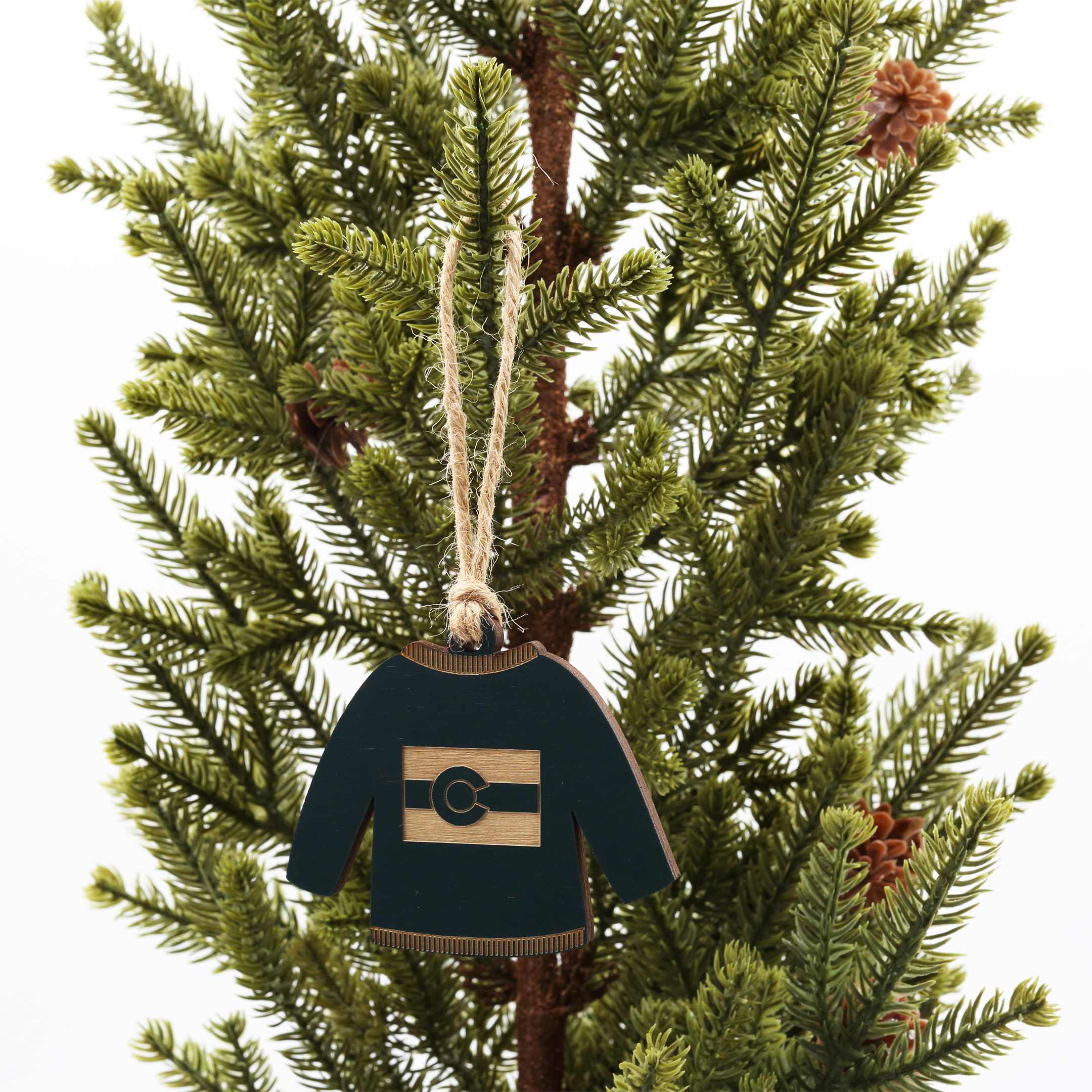 So Very Lovely - Wholesale Ornament - Colorado Flag Sweater Ornament2