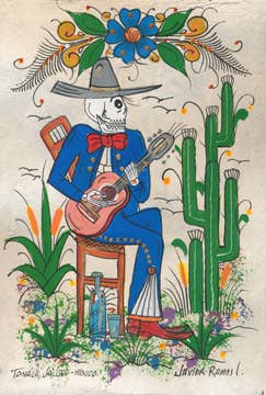 Tesoros Trading Company - Wholesale Magnet - Seated Guitar Man Magnet, USA2