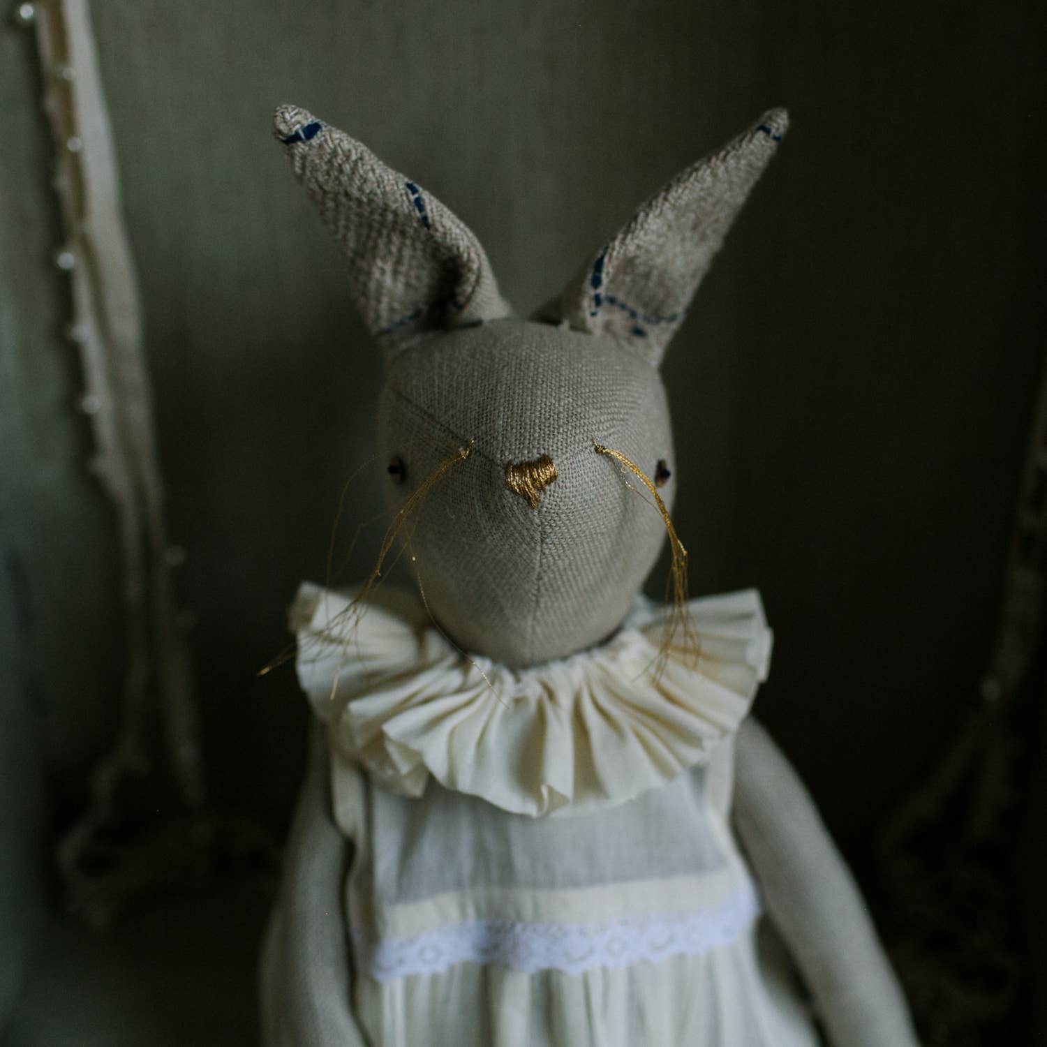 Skippy Cotton - Wholesale Decorative Tabletop Object - Ruffle Bun Ragdoll - Cotton-filled Art Doll4