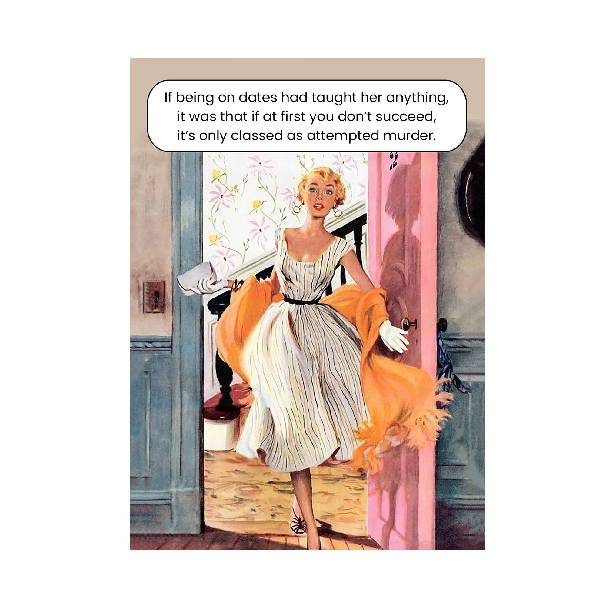 Go La La – wholesale Everyday greeting card – Date murder greeting card0