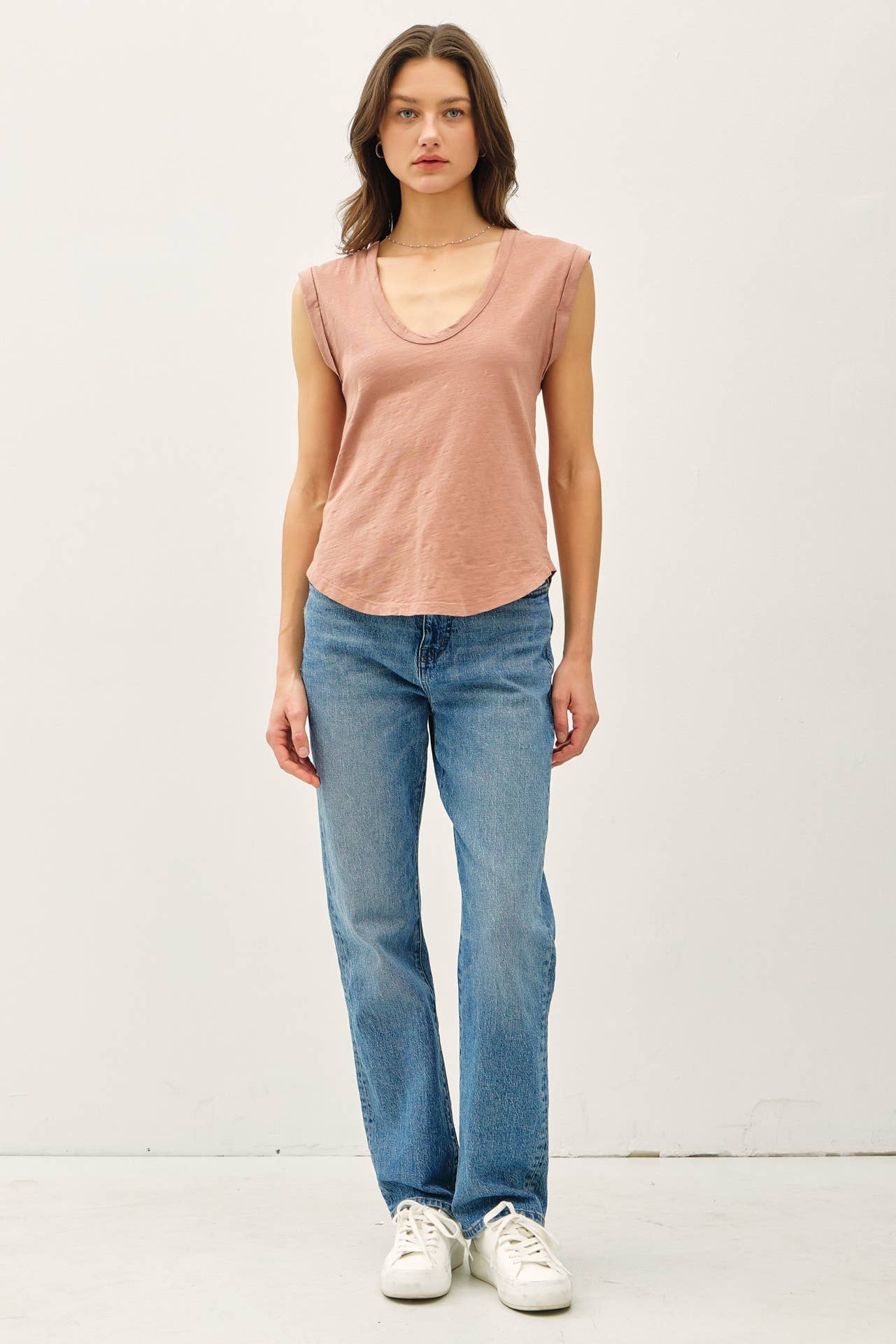 Be Cool - Wholesale T-Shirt - Women's - NEW COLOR-BASIC CAP SLEEVE GARMENT DYED TOP6