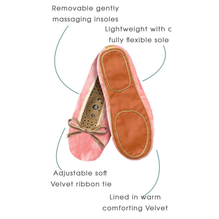 Holistic Silk Ltd - Wholesale Slippers - Women's - Silk Velvet Massage Slipper | Wellness Footwear | Lge | Jade2