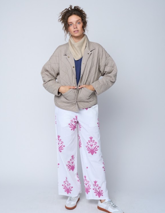 and for Good - Wholesale Jas - Dames - Gewatteerd jasje Countryside in kleur Pebble10