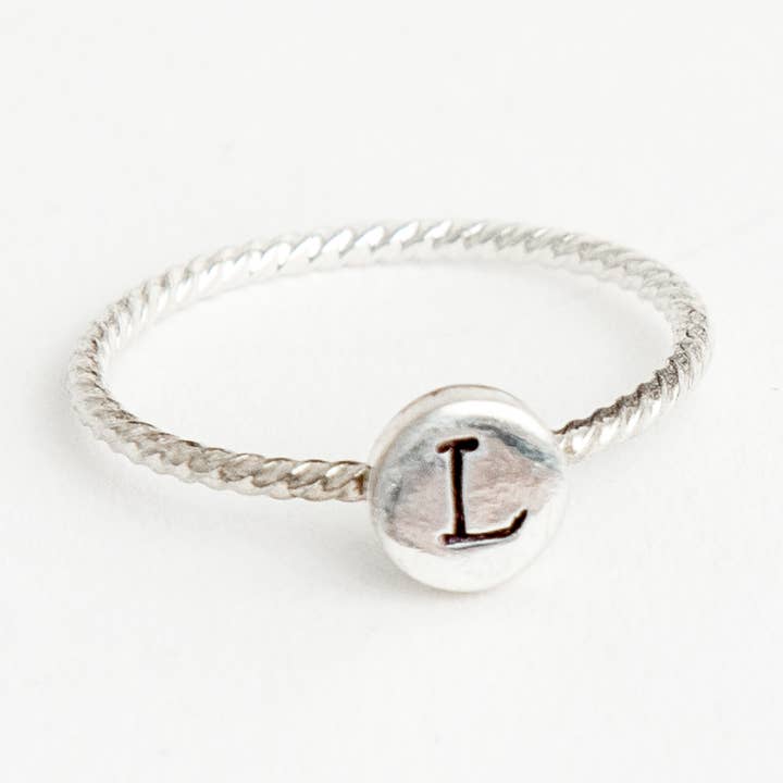 Initial Ring for wholesale by Nautically Northern