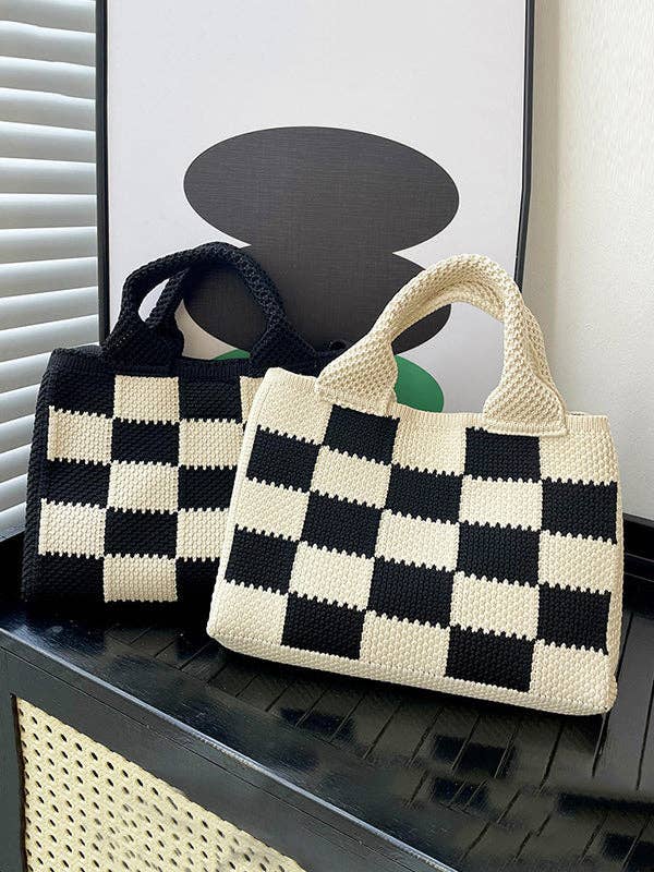 Moschino Checkerboard Shoulder Bag – Treasures of NYC