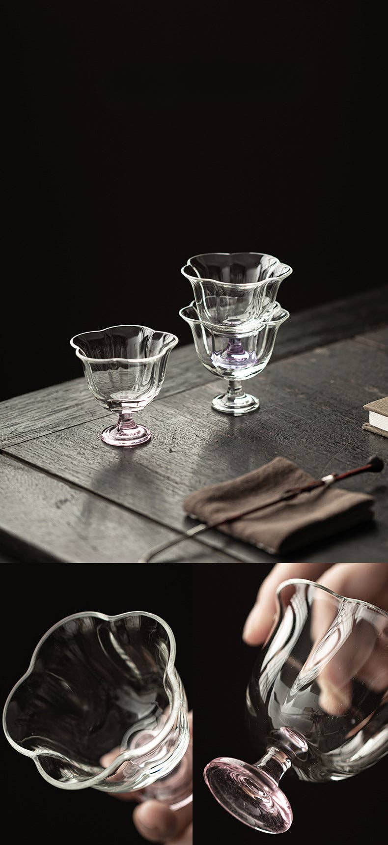 Gohobi （We cover U.S. import duties） - Vente Tasse à café/thé - Gohobi Tasse à Thé Haute en Verre Borosilicate avec Pied – Tasse Maître Transparente Résistante à la Chaleur pour Thé Gongfu, Vaisselle à Thé Chinoise pour Usage Domestique17