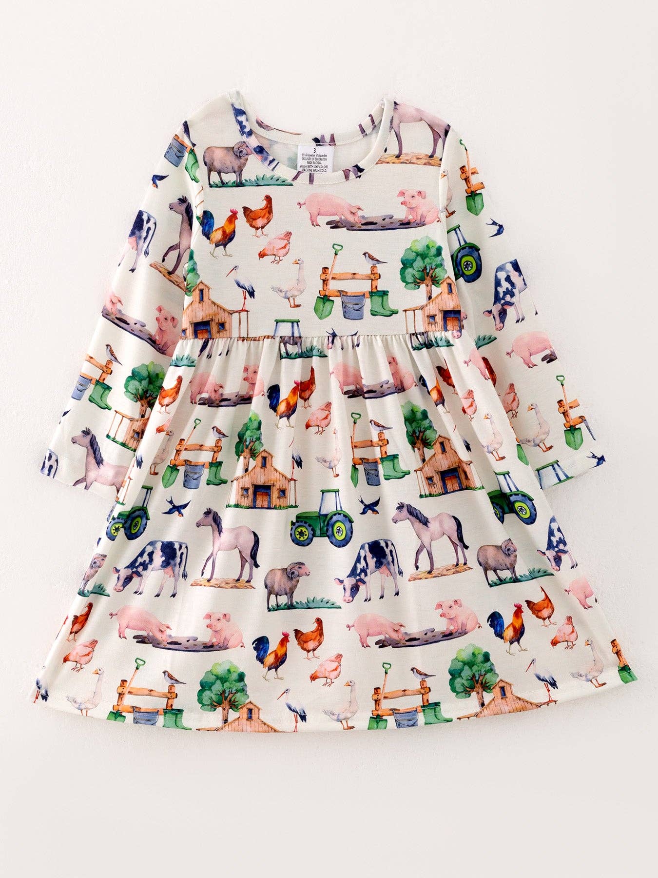 Rylee Faith Designs - Wholesale Dress Set - Baby - Girls Dress Of 3 Pcs In One Package Fall Print Girls Dress8