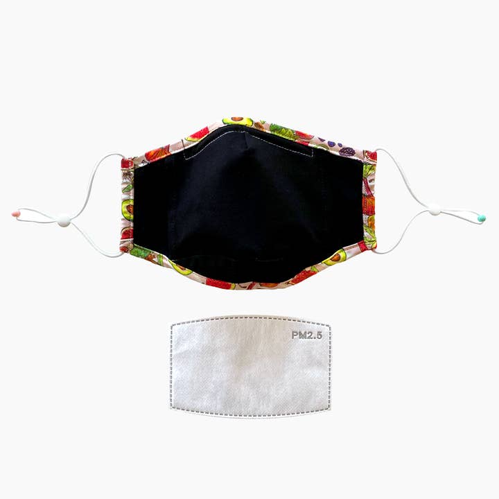 cjw - Wholesale Protective face mask/shield - Eat your Veggies Mask 2.0 - Pink2