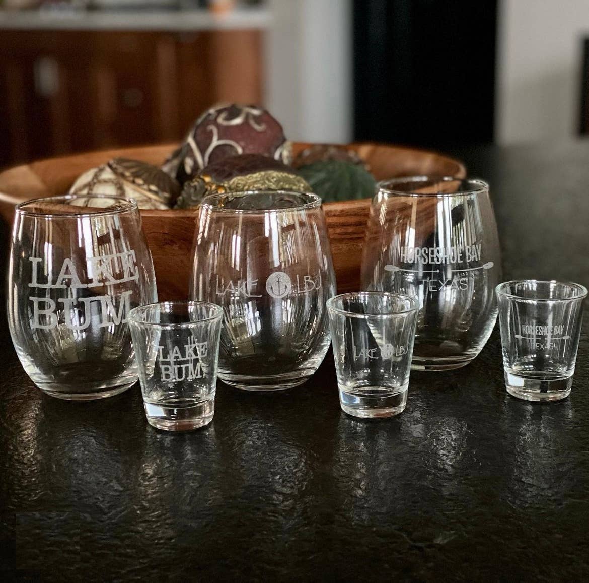 Peachy Pendants - Wholesale Wine Glass - GLASSWARE - Custom Town Tall Script12