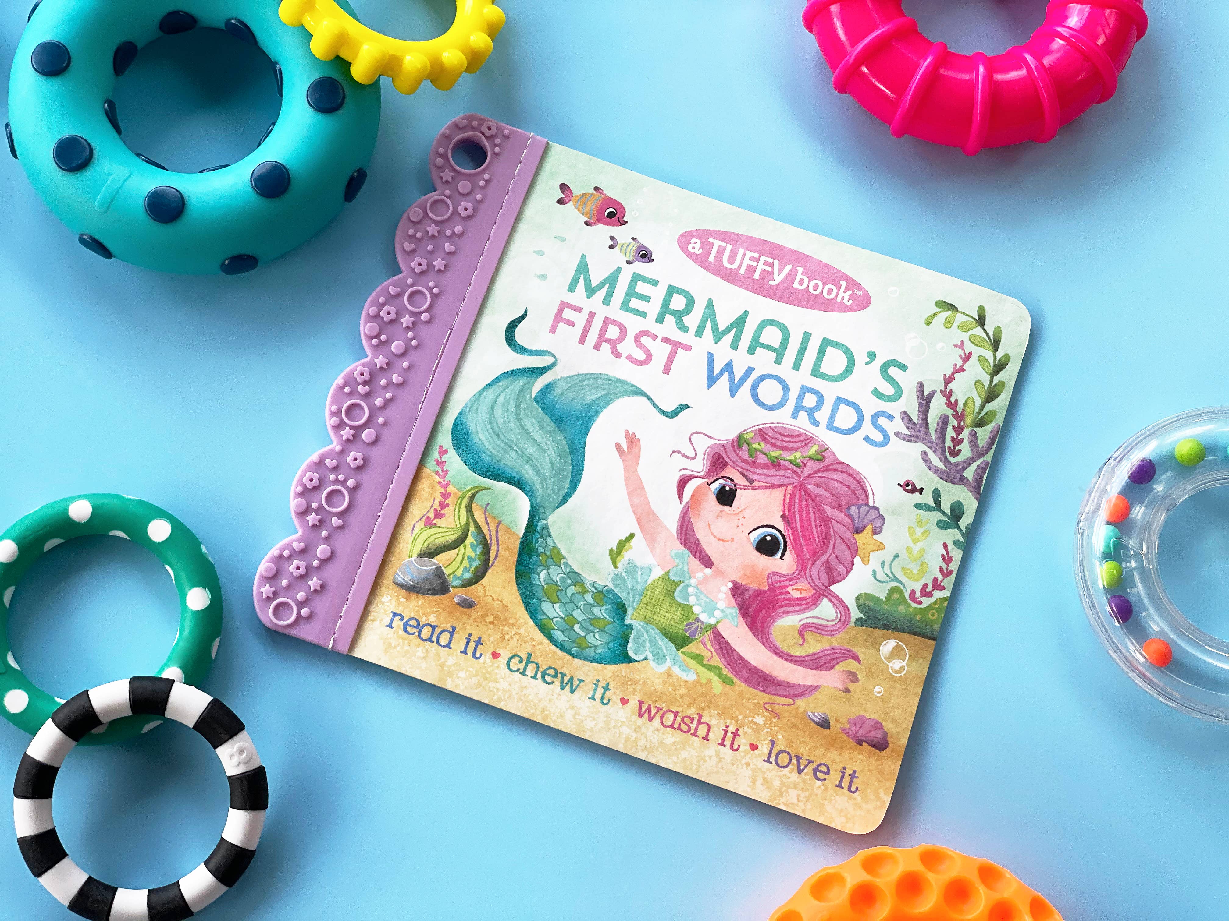 Cottage Door Press - Wholesale Baby & Toddler Book (0-2) - Mermaid's First Words  (A Tuffy Teether Indestructible Book)7
