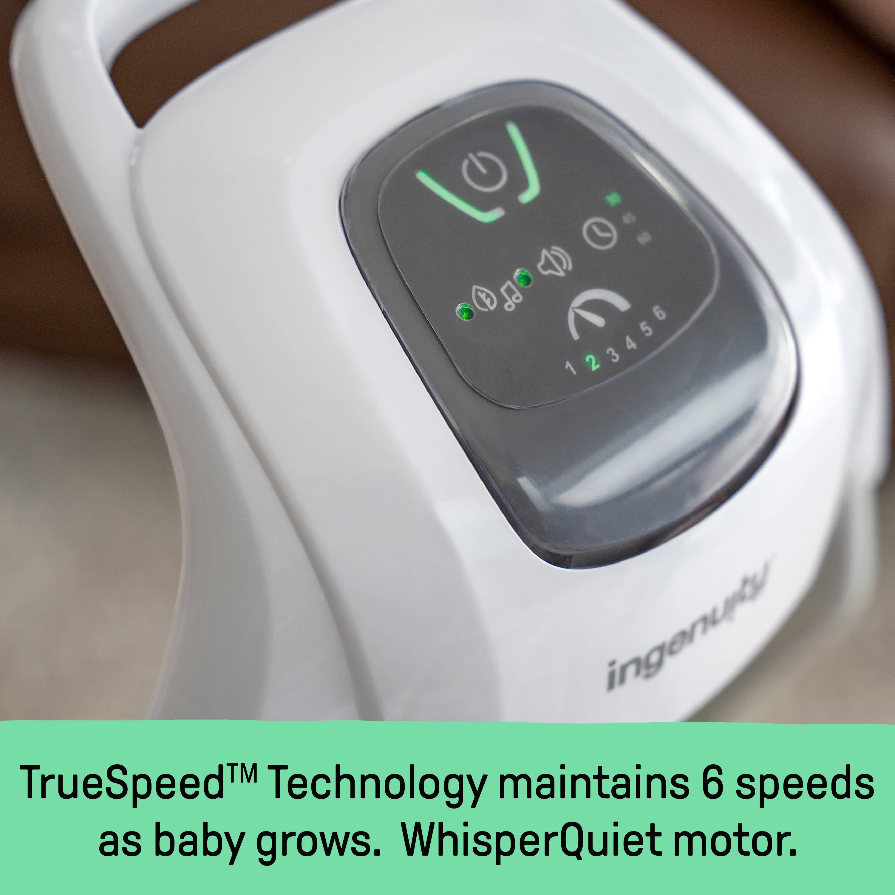 Ingenuity - Wholesale Swing - Kids & Baby - Ingenuity SimpleComfort Compact Soothing Swing - Cassidy 4