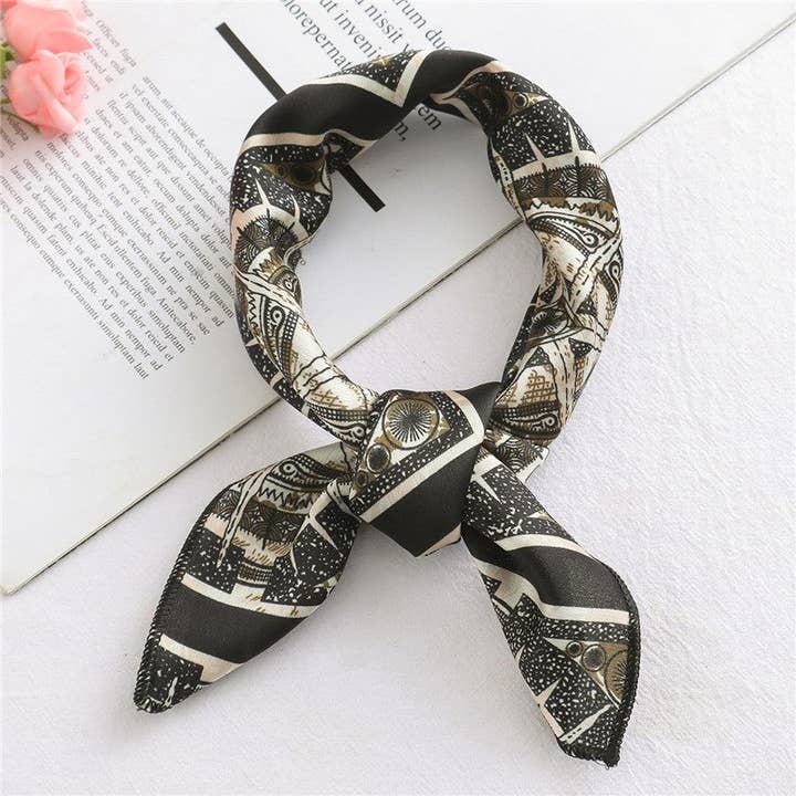 Basis Fancy - Wholesale Scarf - Women's - Fashion Print Silk Scarf2