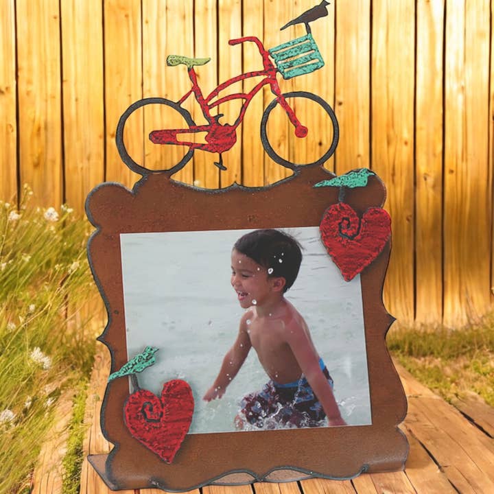 Whimsies – wholesale Bildram – Bike Picture Frame memo styrelser USA eco skrivbord bordsskiva magneter3