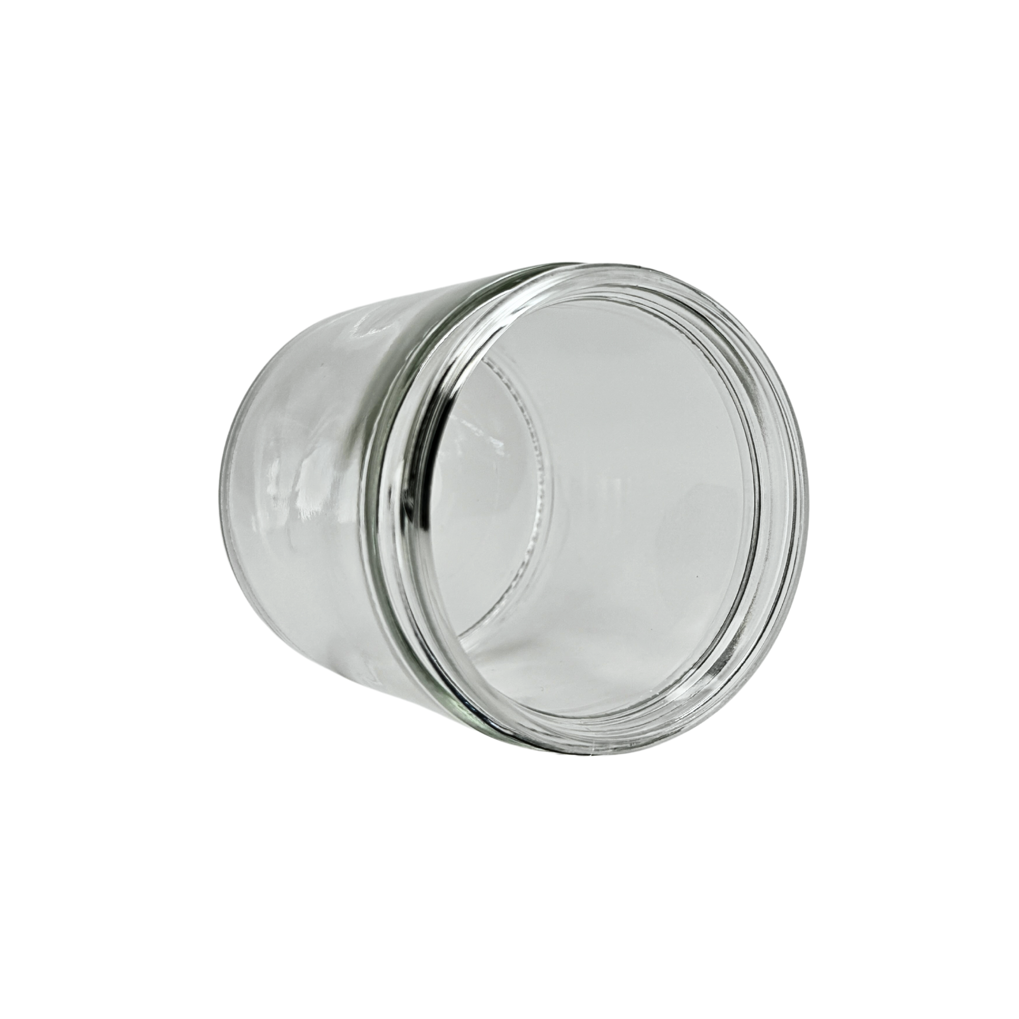 The Bottle Shoppe – wholesale Jar – 8oz Clear Glass Straight Sided Jar Only  2