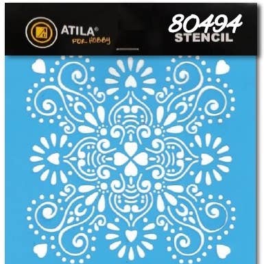 Mandala Stencil Mod.10 - 20X20Cm for wholesale by Atiladecor, Artesanato Lda