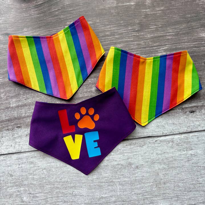 Bandana | Pup Pride and other Purchase wholesale rainbow bandana. Free returns & net 60 terms on Faire trending on Faire.