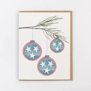 Carte de Noël décorative du Tennessee pour la vente par Jerry and Julep, LLC