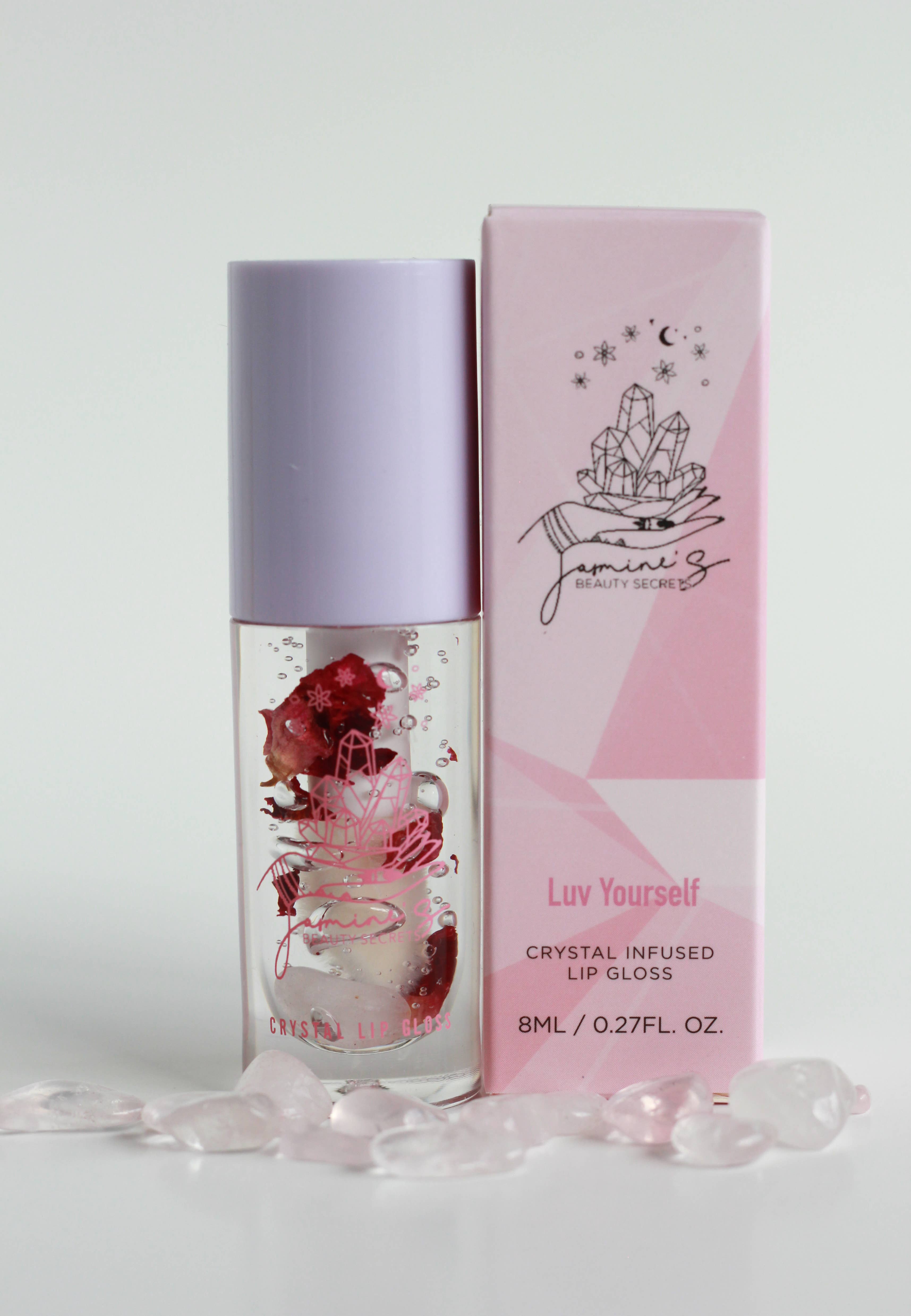 Jasmine's Beauty Secrets - Wholesale Lip-gloss - Crystal Lip Gloss | Rose Quartz Infused Lip Gloss3