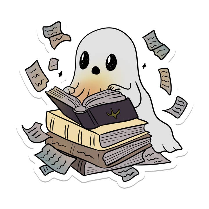 Rebel and Siren Stickers - Wholesale Sticker - Book Ghost | Waterproof Sticker | 2.5"0