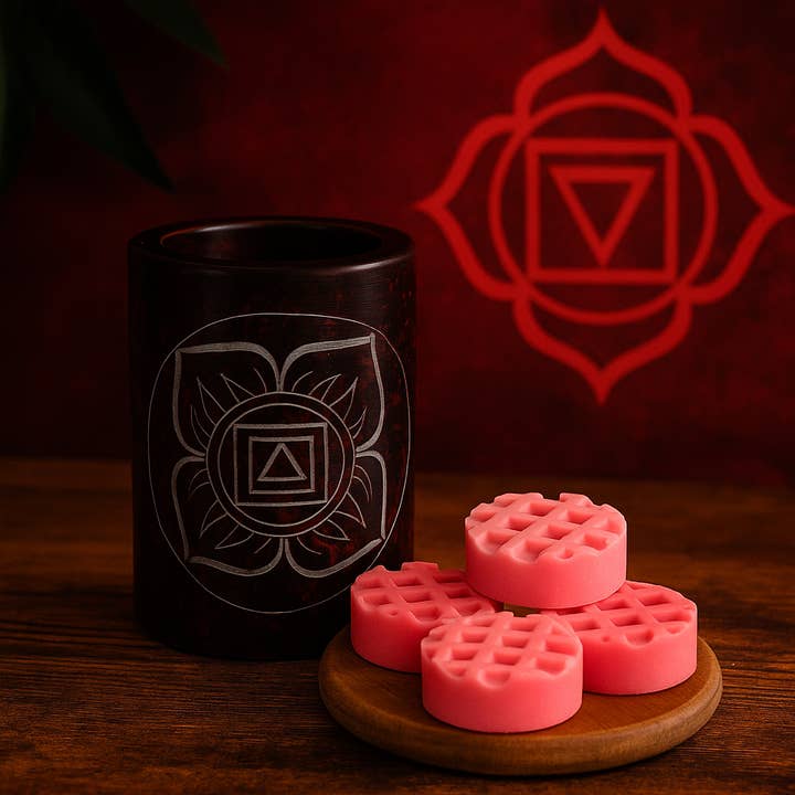 Brown Svadhishthana Chakra Burner for wholesale by Cirabella-Sensaura srl