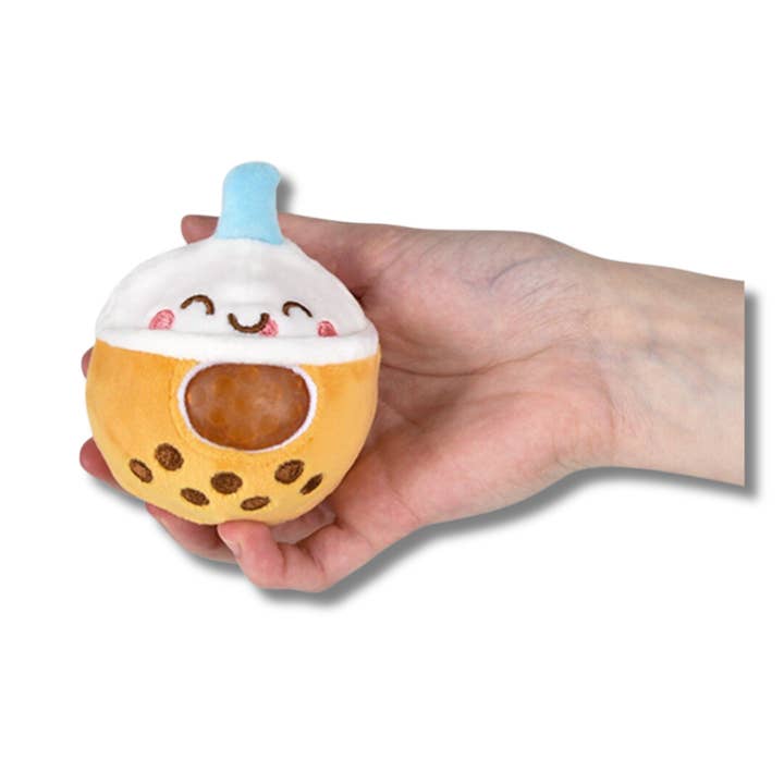Happy PoP - Wholesale Squishy Toy - Kids & Baby - Bubble Tea Squeezy Bead Plush Kids Toy - Assorted4