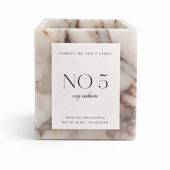 Calacatta Viola Sem Vela - Vem em Caixa de 4 por atacado de Forget Me Not Candle