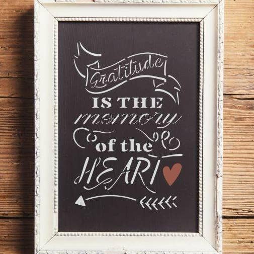 Estêncil Memória do Coração por atacado de Oak Lane Studio