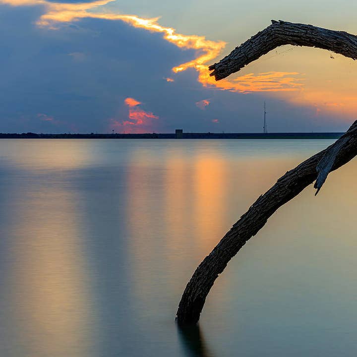 Texas Lake Solnedgange Kunsttryk TLS286 for engroshandel hos Breaking Rules Photography