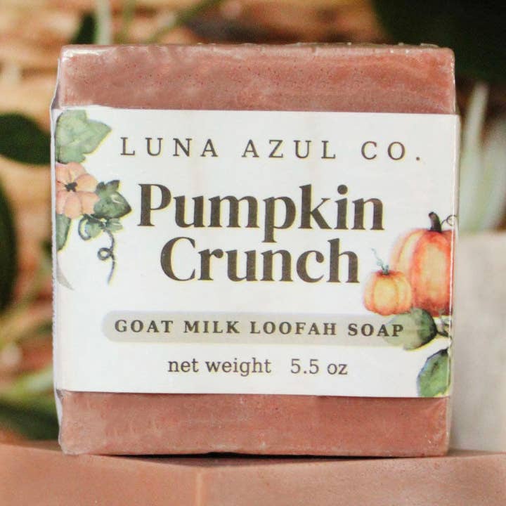 Sabonete Esfoliante de Abóbora com Leite de Cabra - 155g por atacado de Luna Azul Co