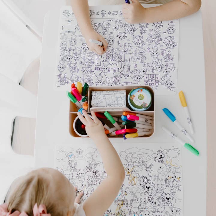 Nourish By Nature - Wholesale Colouring mat – Child & baby - Seek N Spot Silicone Colouring Mat Cars and Trucks4