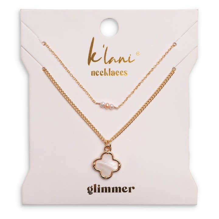 Glimmer Necklace Set for wholesale by K'lani hair tie bracelets