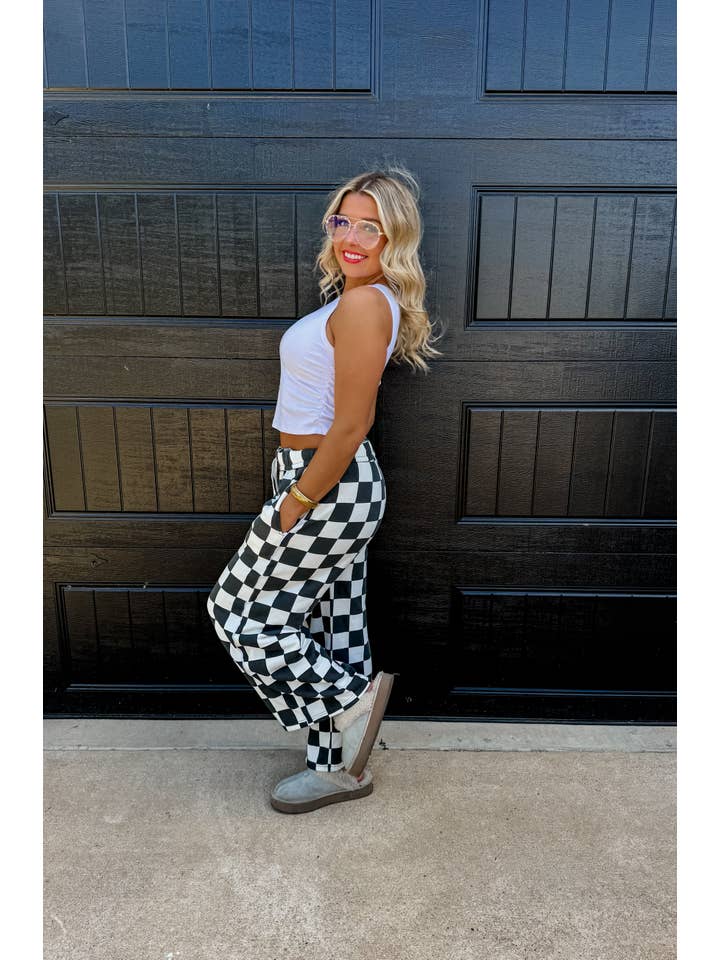 BLAKELEY - Wholesale Lounge Sweatpants/Joggers - Women's - GRIDY GIRL WIDE LEG JOGGERS