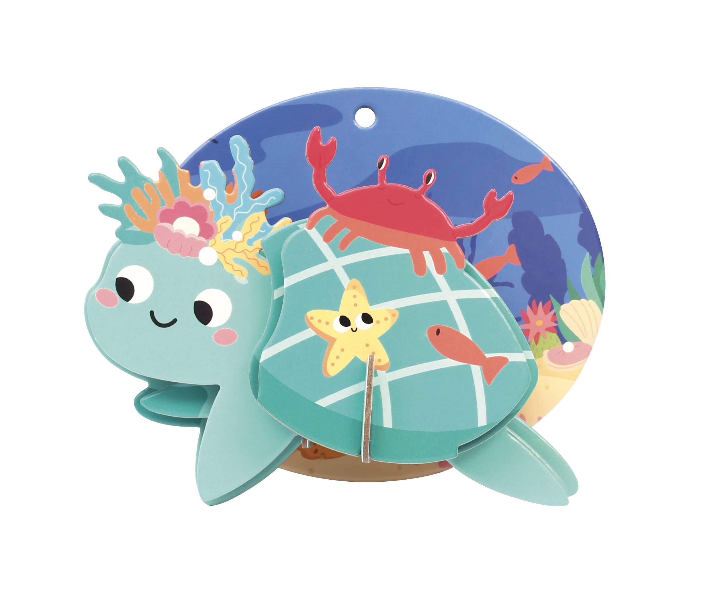 Graine Créative - Wholesale DIY Craft Kit - Kids - 3D CARDBOARD TURTLE HANGING MODEL7