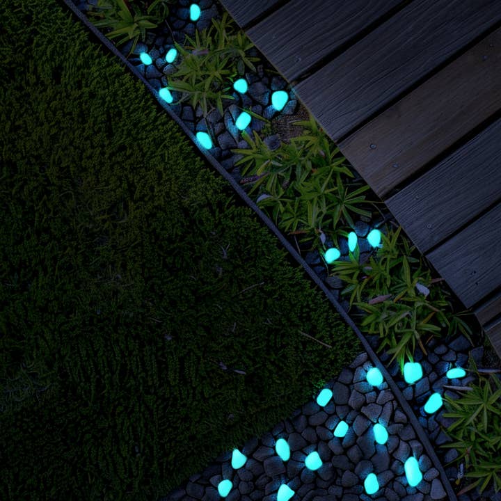 IT GLOWS - Wholesale Stepping Stone - Glow pebbles / Glow in the dark Pebbles / Landscaping pebbles / Garden stones / Eco-friendly / Pebbles / Garden decor / Decorative stones