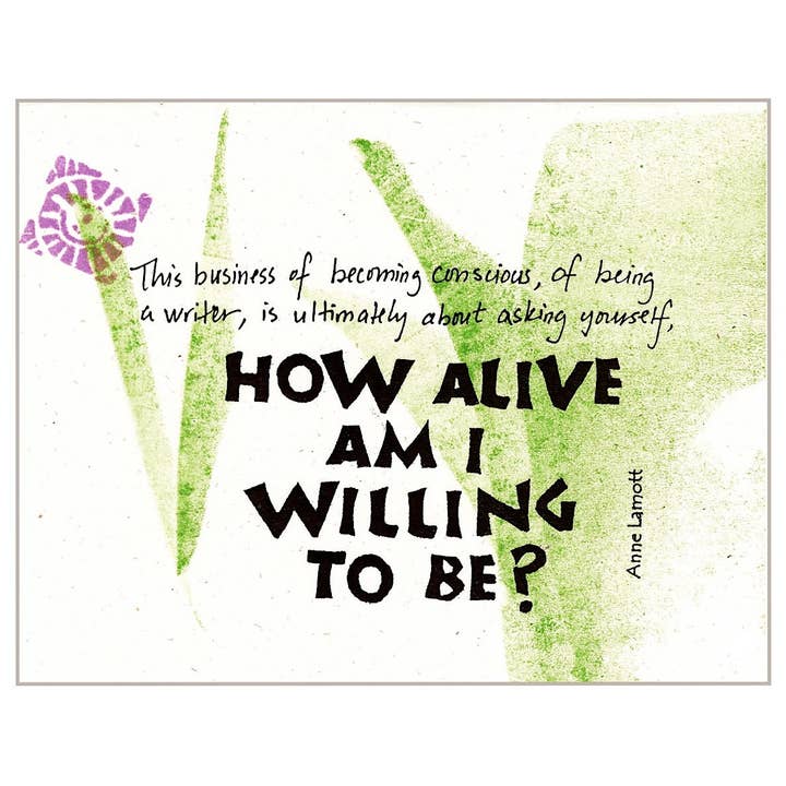 Six Card Set H001 How Alive? -- Anne Lamott for wholesale by ArtLight Media