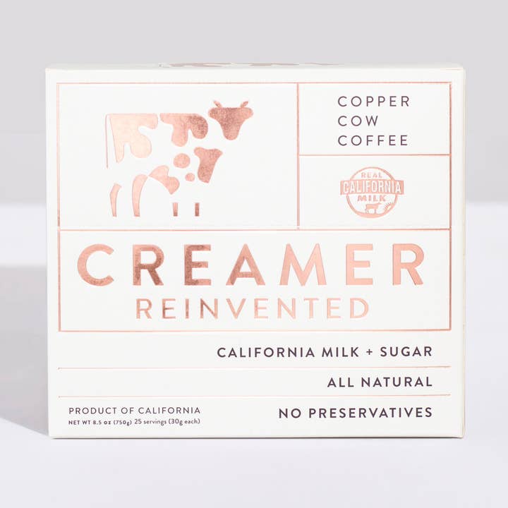 Creamer - Lait condensé (25 carats) dans une boîte de 6 pour la vente par Copper Cow Coffee