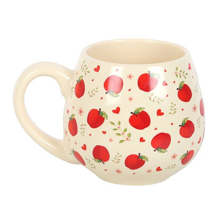 Something Different Wholesale - Vente Tasse à café - Tasse ronde en céramique décorée de pommes1