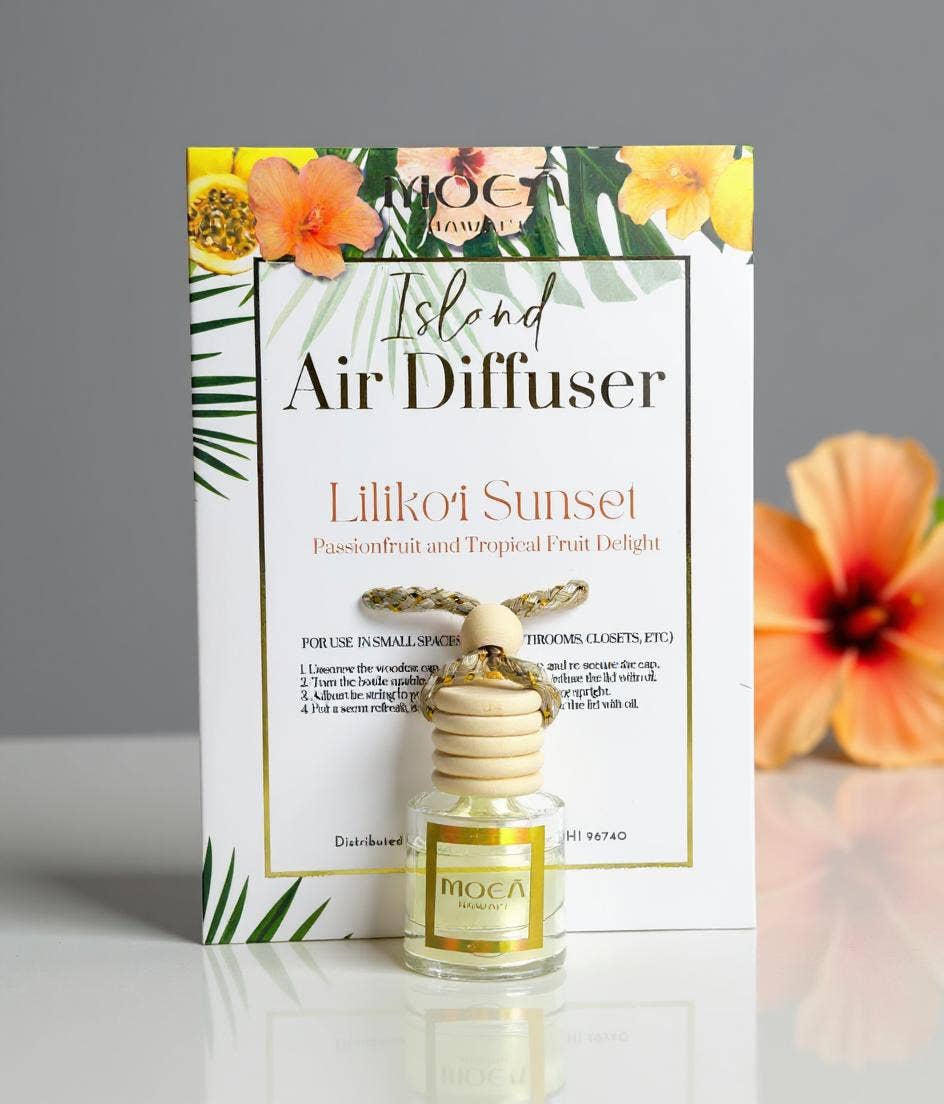 MOEA HAWAII - Wholesale Car Freshener - Unisex - Lilikoʻi Sunset- Island Air Diffuser – Passion Fruit and Tropical Fruit Delight | Hawaiian Car Freshener0