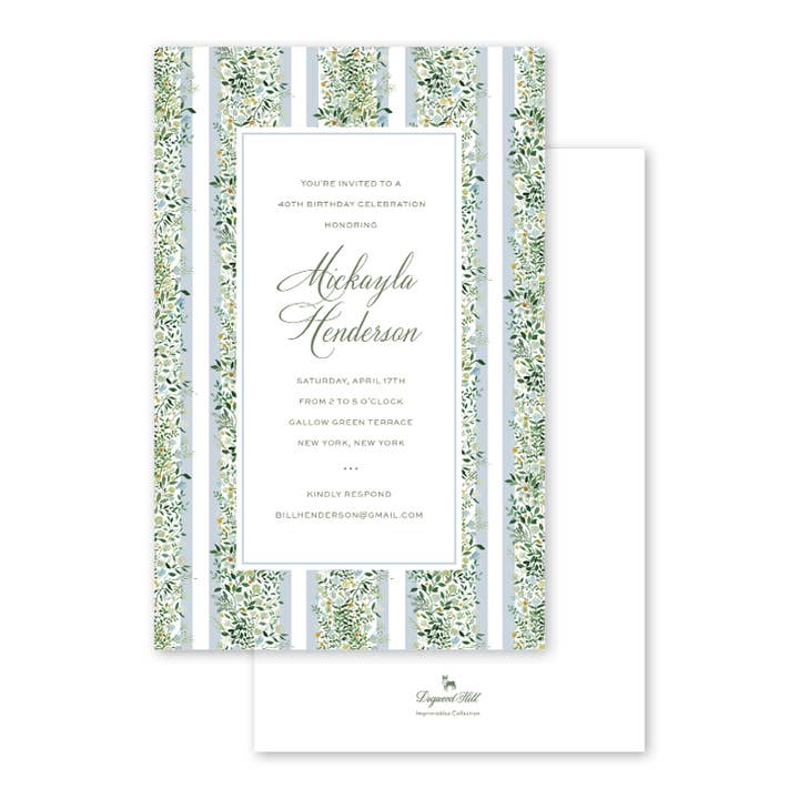 Wildflower Wisps Bulk Invitation for wholesale by Dogwood Hill