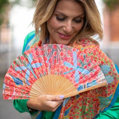 SECO-SECO - Wholesale Handheld Folding Fan - DRAGONFLY FAN1