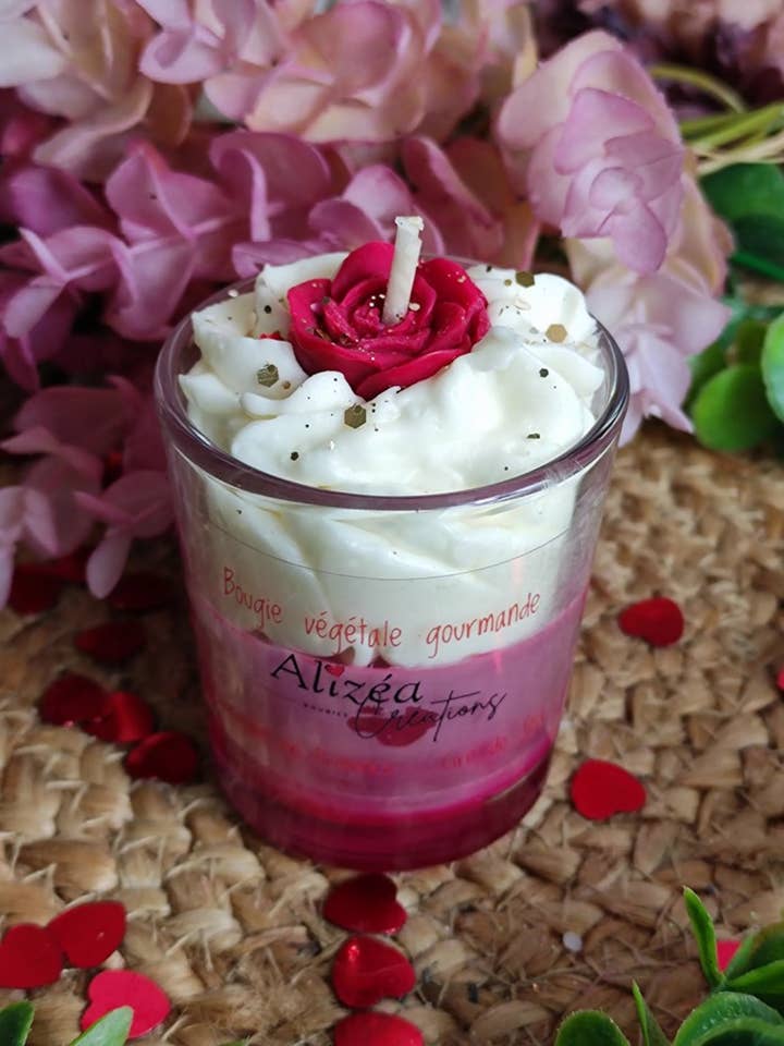 Vela 80 gr pequeña flor para venta al por mayor de LES CREATIONS D'ALIZEA