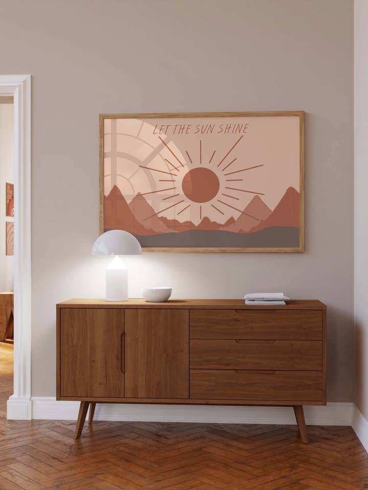 Lascia che il sole splenda Stampa d'arte per la vendita all'ingrosso da parte di My own Bohome