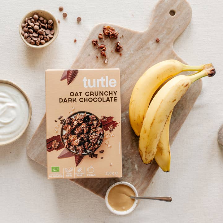 Turtle - Better Breakfast - Vente Céréales pour le petit-déjeuner - Avoine croustillante chocolat noir