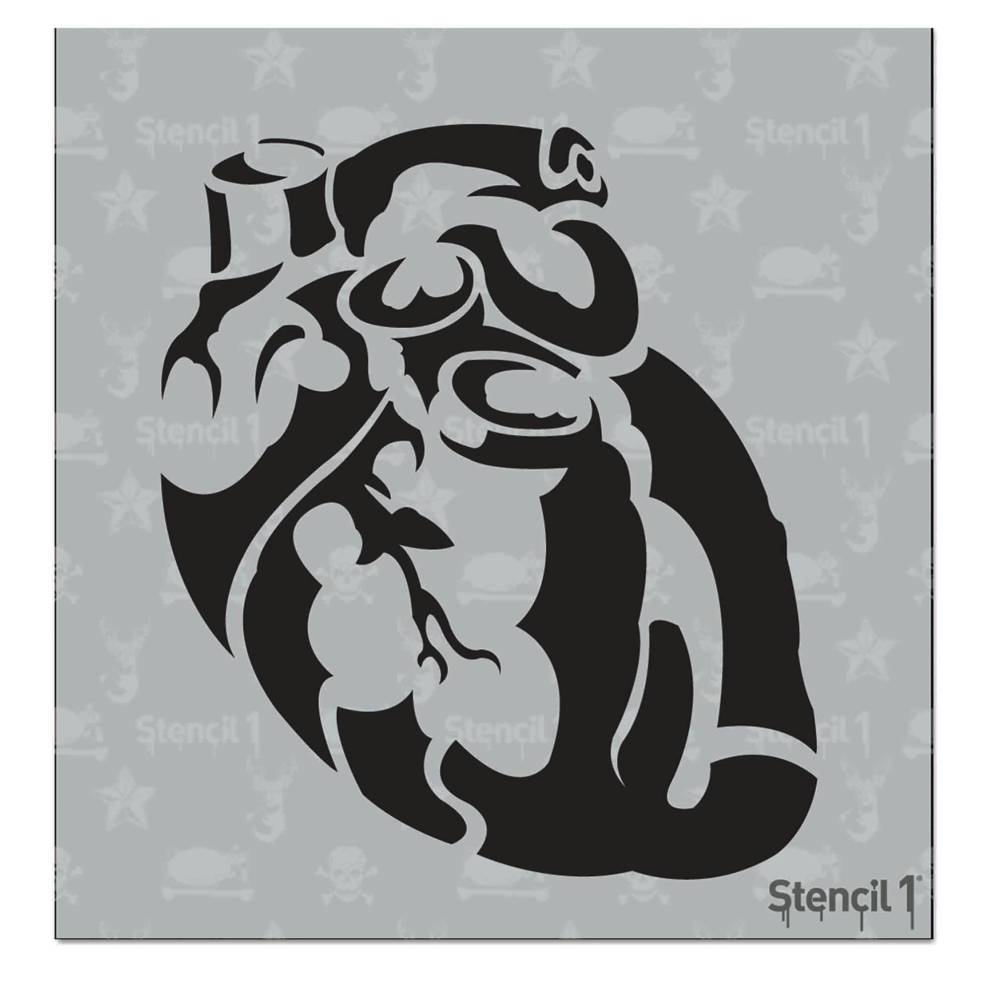 REMOVED BRAND - Wholesale Stencil/Craft Die - Anatomical Heart Stencil - Small (5.75"x6")0