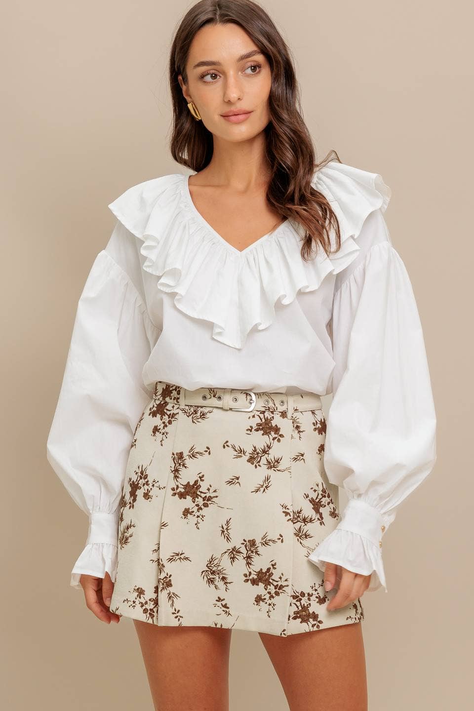 A solid woven top - IT13801 WHITE for wholesale on Faire3