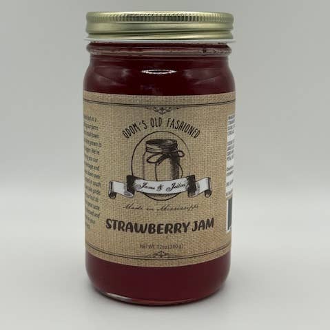 Strawberry Jam (12oz) for wholesale by Odom's Old Fashioned Goods