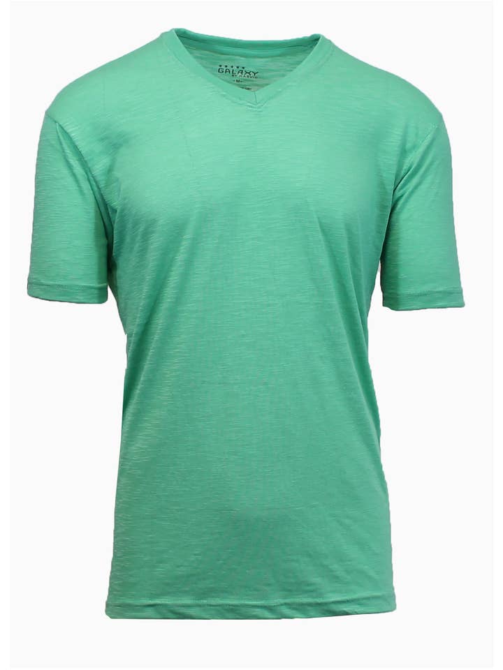 Galaxy By Harvic - Wholesale T-shirt – men's - Men's Slub Yarn V-Neck Tees6