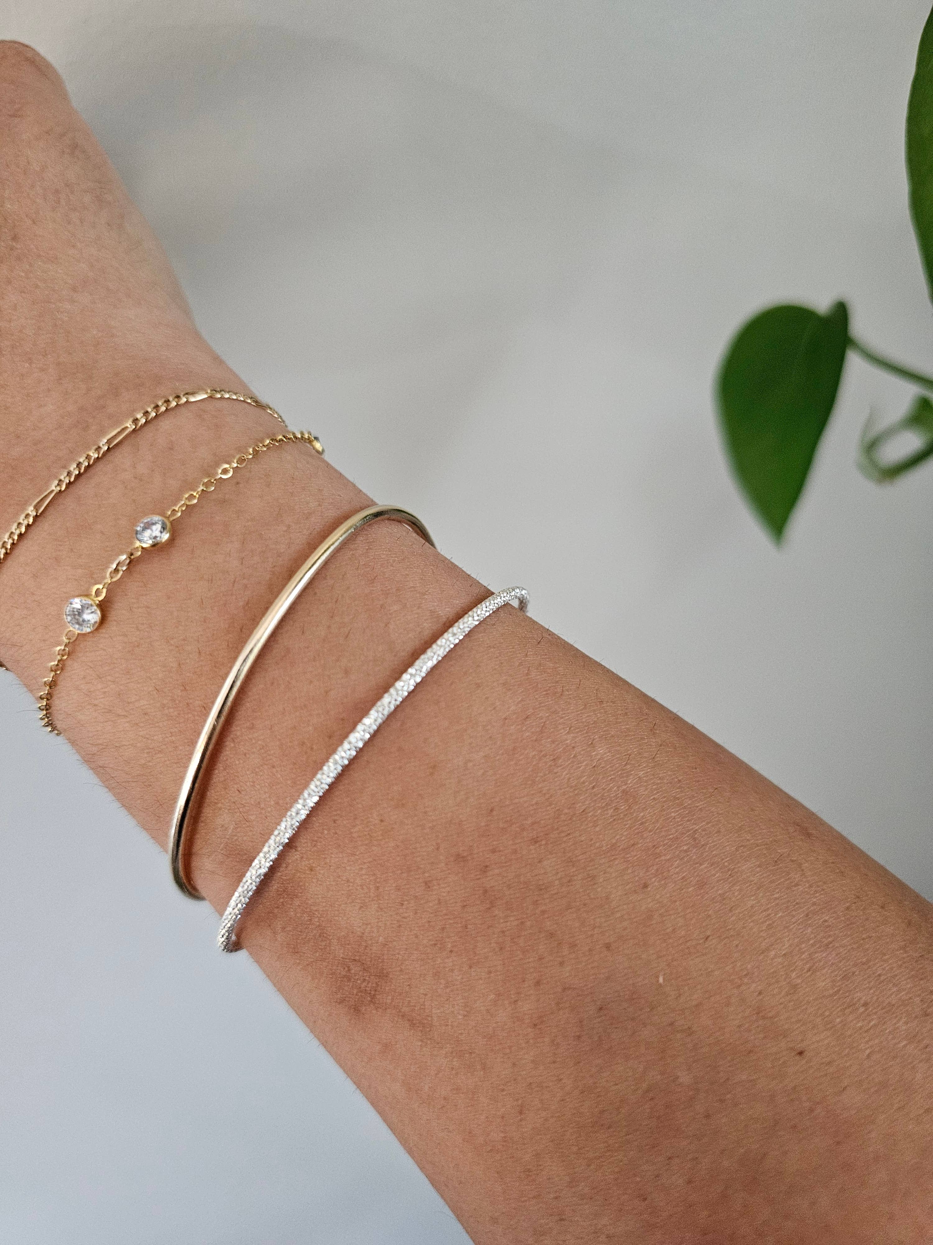 Half Moon Jewelry Designs - Wholesale Bangle Bracelet - permanent jewelry bangle (Sparkle), Bangle blank for PJ 3