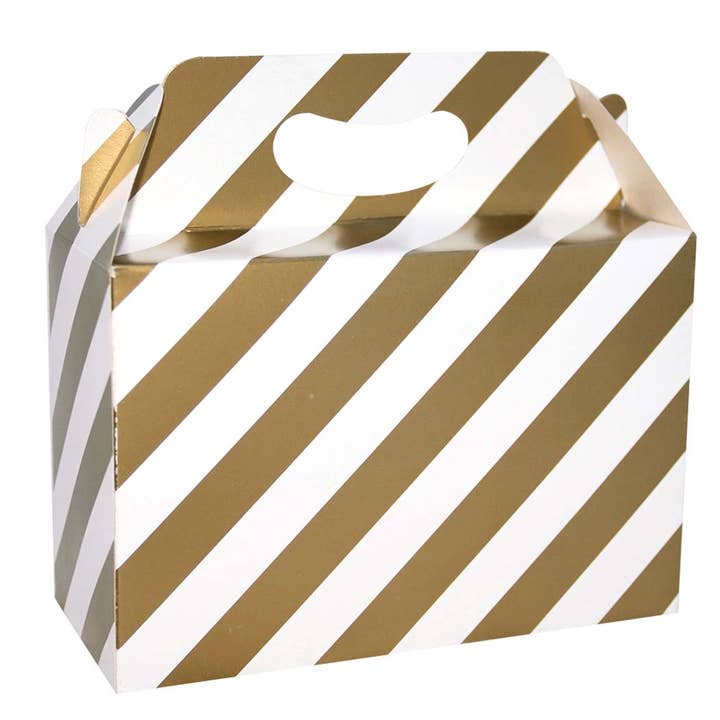 Golden Stripes Cardboard Surprise Box (1 unit) for wholesale by MI FIESTA